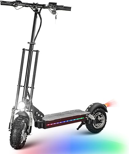 Scooter eléctrico para adultos scooter plegable de 1600 W de 30 MPH batería de 48 V21 AH de hasta 31 millas neumáticos todoterreno de vacío de 11