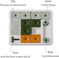 Vista 3 de Juguete Rompecabezas para Perros de 3 Niveles, Estimulación Mental para el Aburrimiento y Perros Inteligentes, Rompecabezas de Golosinas para Perros