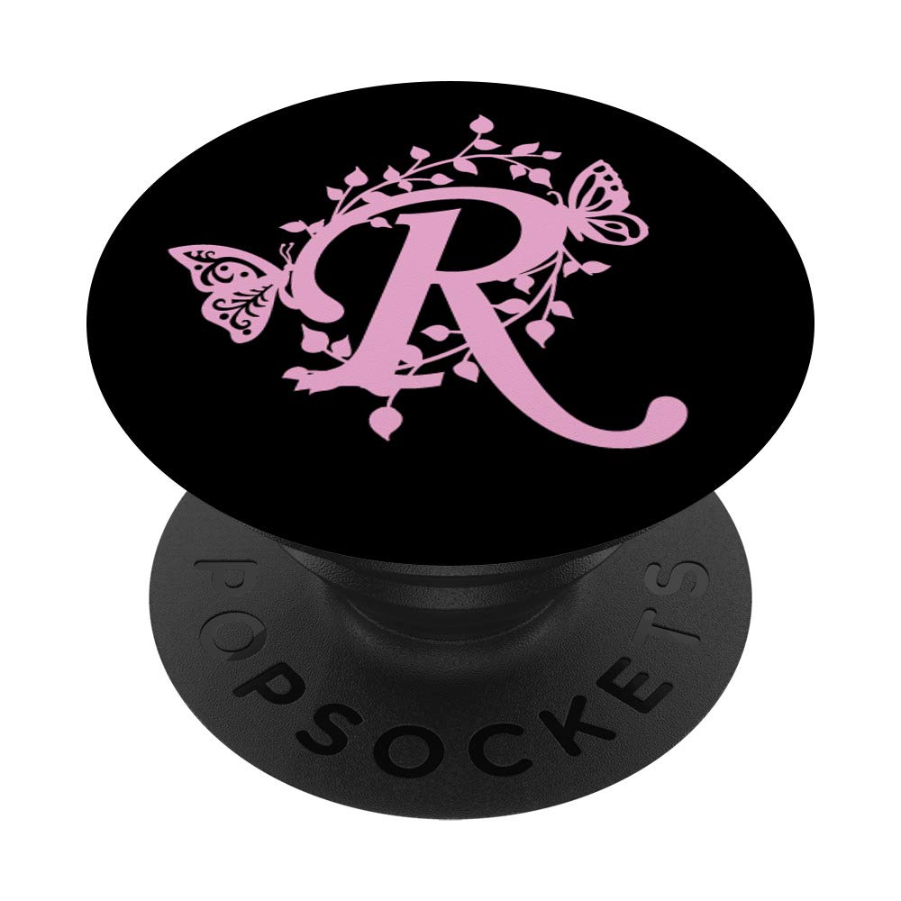 Lettera D Alfabeto Monogramma Carino Farfalla F PopSockets