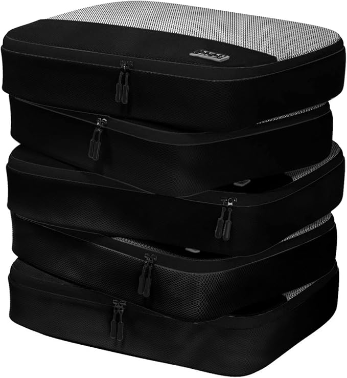 Large Packing Cubes for Suitcases 5 Pcs set of Packing Cubes for Travel Packing