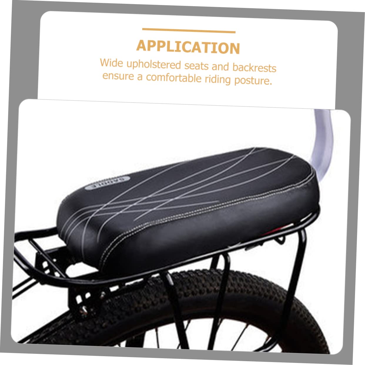 TOYANDONA Asiento Trasero de Bicicleta para Cojín Resistente al Desgaste Asiento Infantil Desmontable con Respaldo Compatible con Bicicletas Estándar Color para Paseos