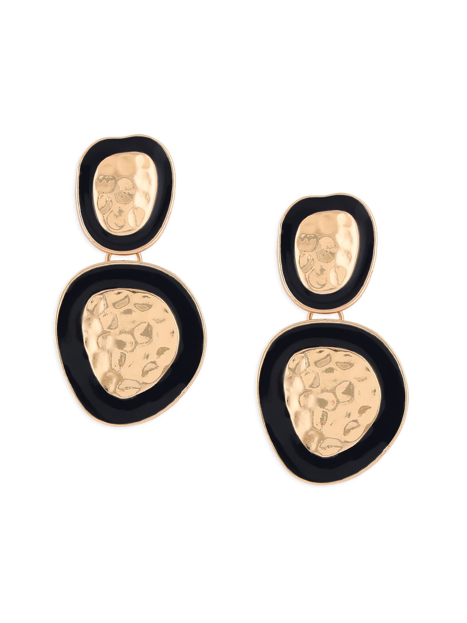 See full amazon price history chart for Zaveri Pearls Black Enamel Classy Contemporary Soft Hammered Drop Earring For Women-ZPFK14466 Zaveri Pearls Black Enamel Classy Contemporary Soft Hammered Drop Earring For Women-ZPFK14466 (B0B6HYGFNG) Amazon Price History, Amazon Price Tracker
