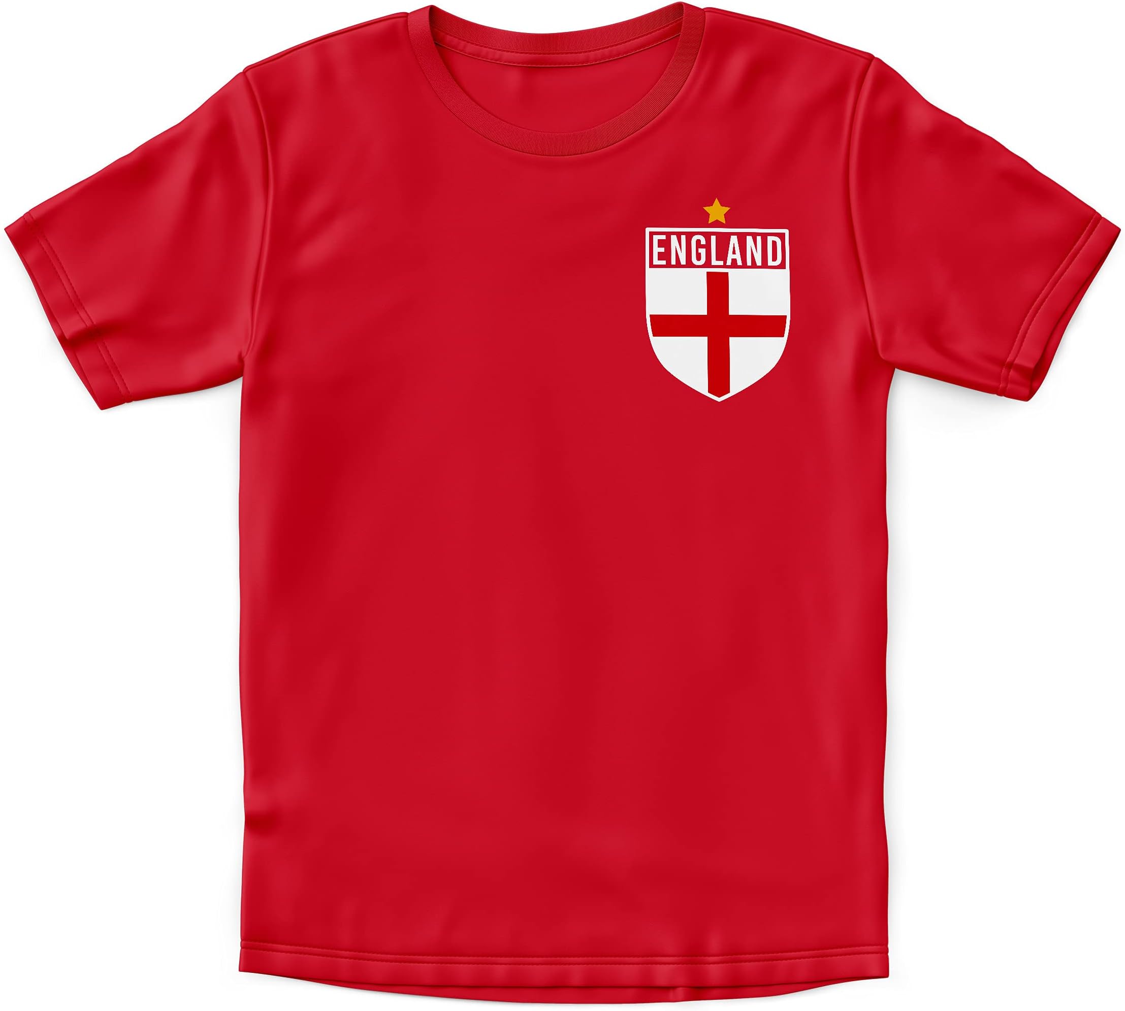 Purple Print HouseEngland Shirt Kids - Boys England Badge Retro T Shirt - Country European 2024 English Supporters Gifts for Kids