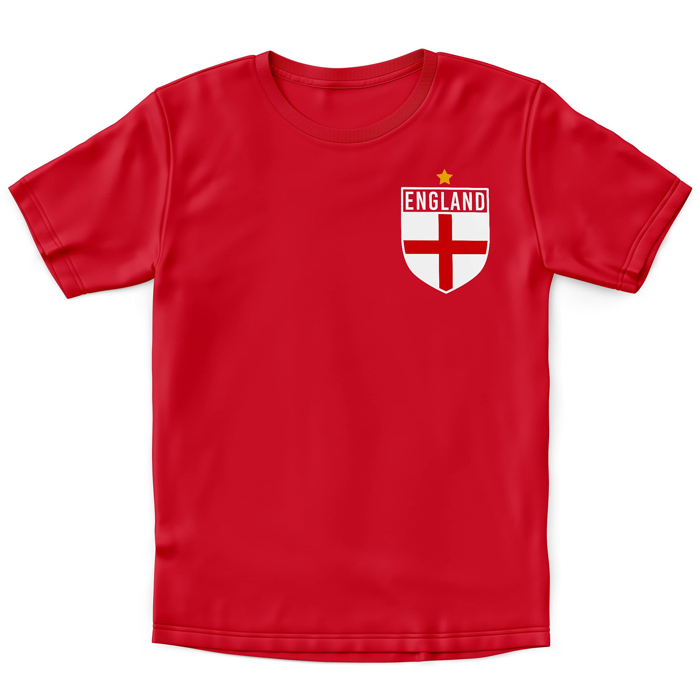 Purple Print HouseEngland Shirt Kids - Boys England Badge Retro T Shirt - Country European 2024 English Supporters Gifts for Kids