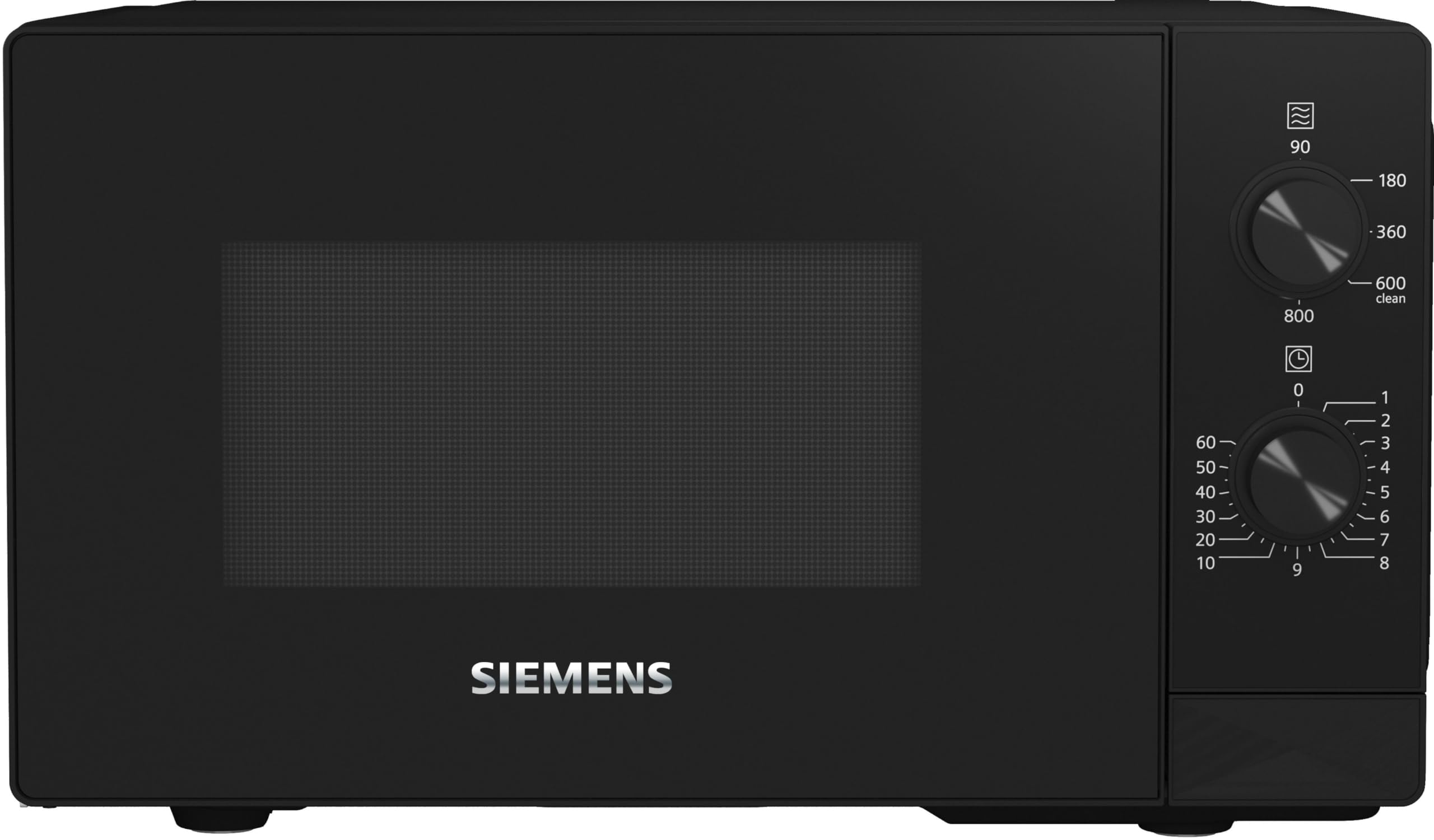 Siemens FF020LMB2 iQ300 Microwave, 44 x 26 cm, 800 Watt, Turntable 27 cm, Left Door Hinge LED Interior Lighting