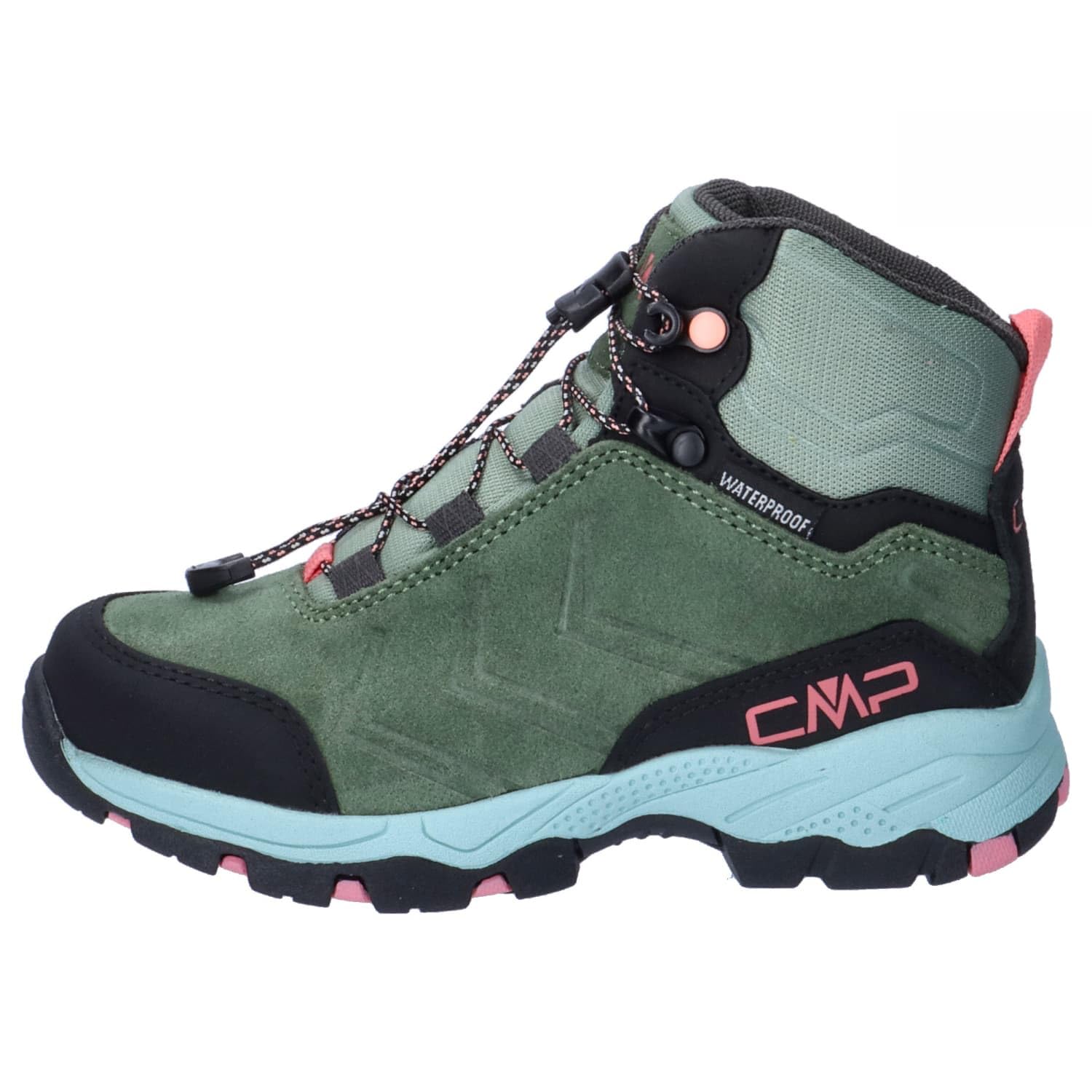 CMP Kids Melnick Mid Trekking Shoes WP, Botas para Senderismo Unisex niños, Green, 30 EU