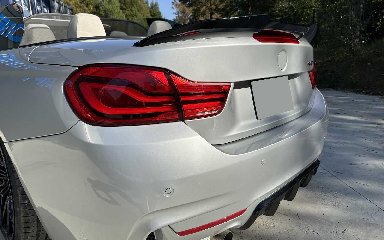 Spoiler posteriore per bagagliaio F33 PSM, nero lucido, per BMW Serie 4 2014-2019 Performance Tuning Cabrio 2 porte coupé 420i 428i 430i 435i 440i spoiler posteriore