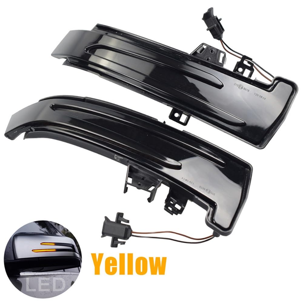 Intermitentes Dinámicas para Benz W204 para CLA ABCES para GLA para GLK para CLS Clase W176 W212 2 uds señal de Giro dinámica luz LED indicador de Espejo Lateral La Señal Giro