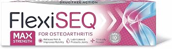 FlexiSEQ Max Strength Osteo Gel 30g, Drug Free, Topical Gel for Joints