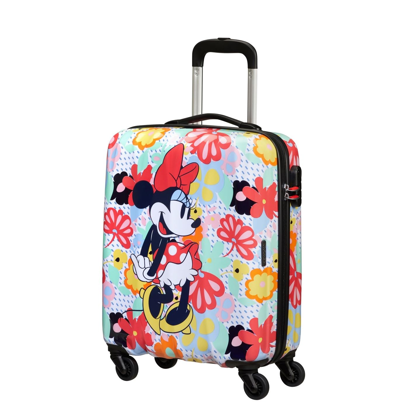 American Tourister Hypertwist, Spinner S, Hand Luggage, 55 cm, 36 l, Multicolored (Minnie Flower)
