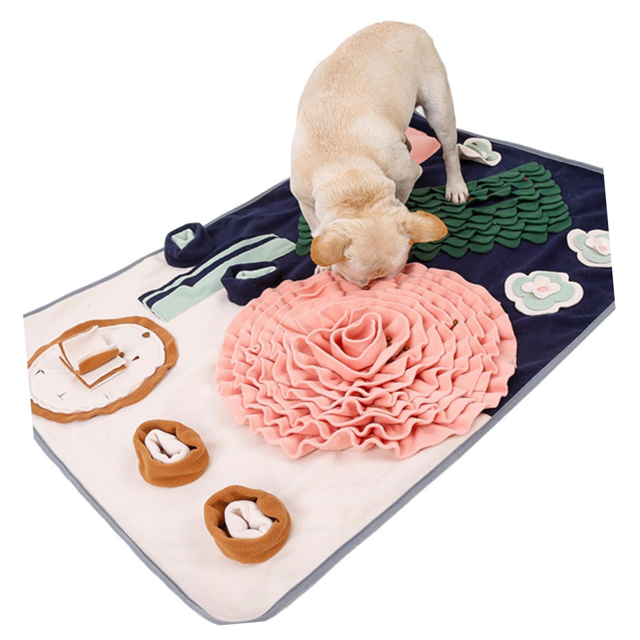 BESPORTBLE Snuffle Mat Für Hunde Futterversteckspielzeug Zur Geruchssinns Stressreduzierende Beschäftigung Geeignet Für Große Und Mittelgroße Hunde Aus Hautfreundlichem Material