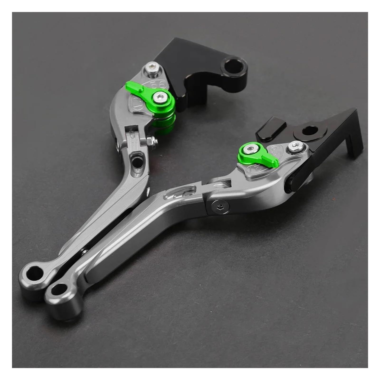 Mamxvkvzeu O Motorbike Brake Clutch Handle Levers Brake Clutch Lever Handle Levers Extendable Adjustable For Ninja 500 Z500 2024-2026(O)