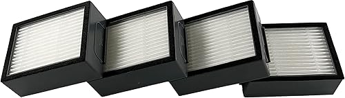 Miniatura 3 de Dttery Kit de filtro HEPA de repuesto para iRobot Roomba e, i, j Series Robot Aspiradoras Accesorios 4639161, paquete de 4, no compatible con Combo