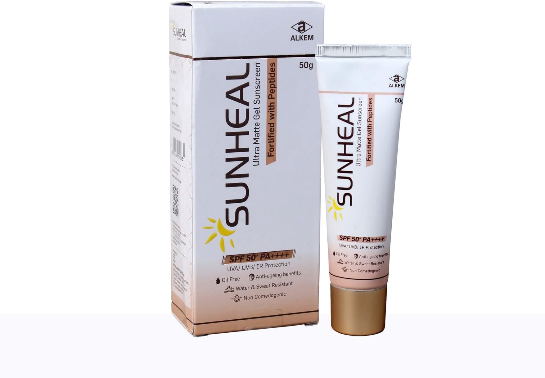 Sunheal Ultra Matte Gel SPF 50 Sunscreen for All Skin Types 50gm(R)