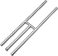 Vista 12 de Onlyfire Quemador H de Acero Inoxidable para Chimenea para Fogata de Gas Natural y Propano y Chimenea, 30 x 6 Pulgadas Quemador H Rectangular DIY