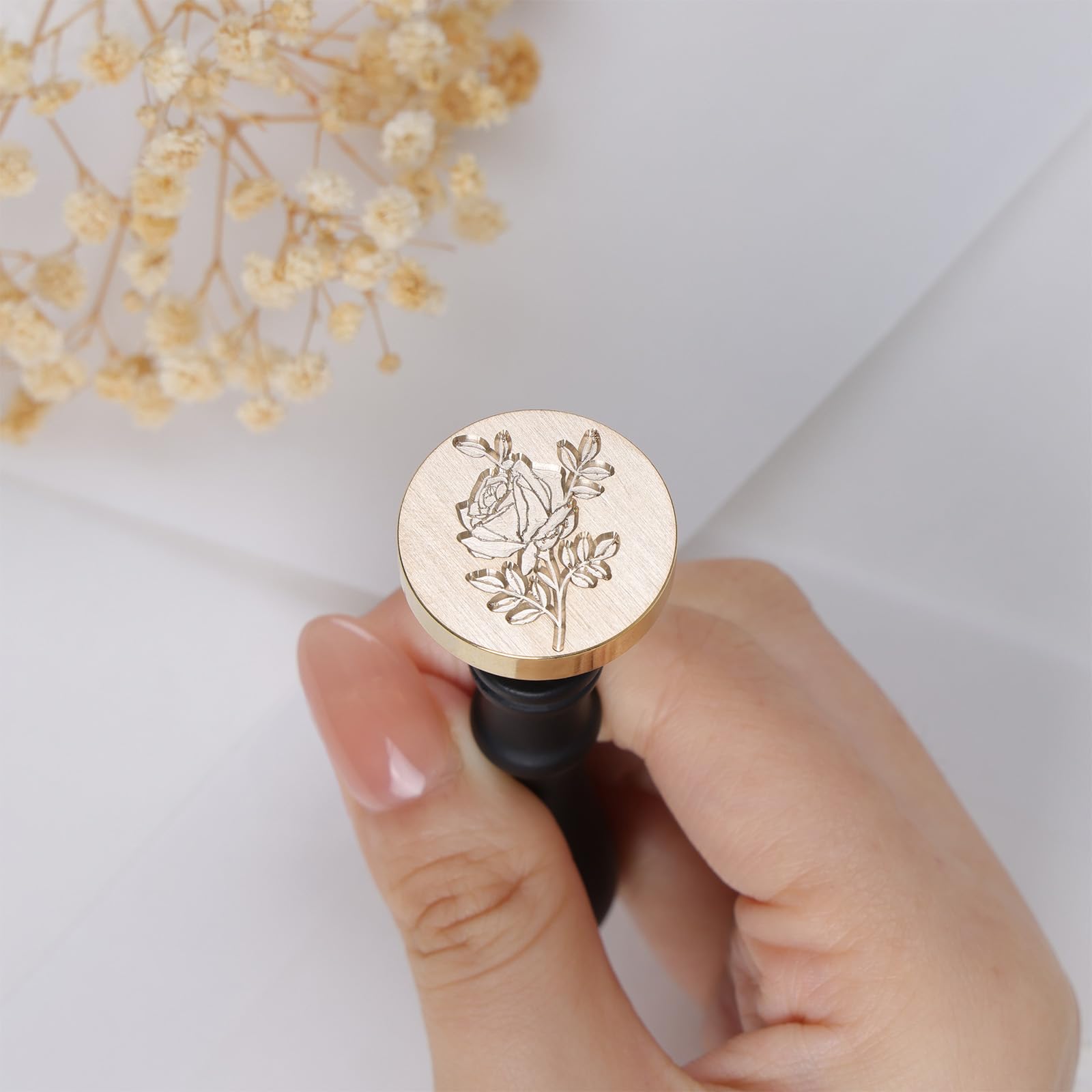 50 Autocollants Sceaux De Cire "With Love" - Pour Invitations, Lettres, Enveloppes - Diamètre 3 Cm - 9