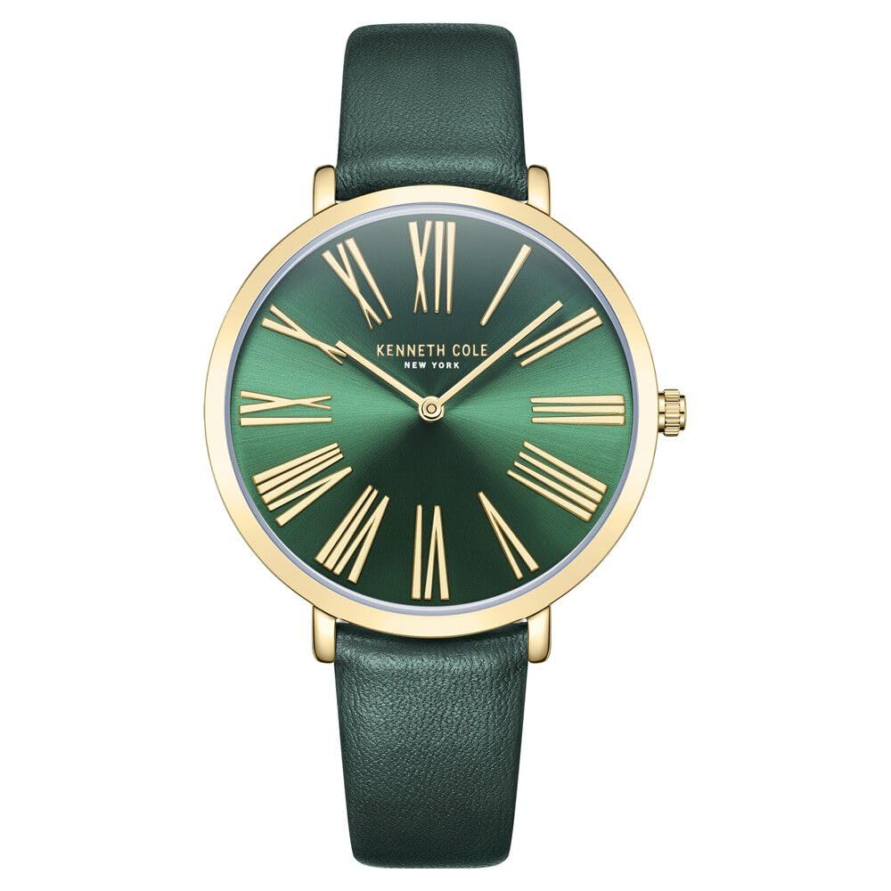 Kenneth Cole Quartz Analog Green Dial Green Leather Strap Watch for Women-KCWLA0027303LD (B0CSKBLL9Y) Amazon Price History, Amazon Price Tracker