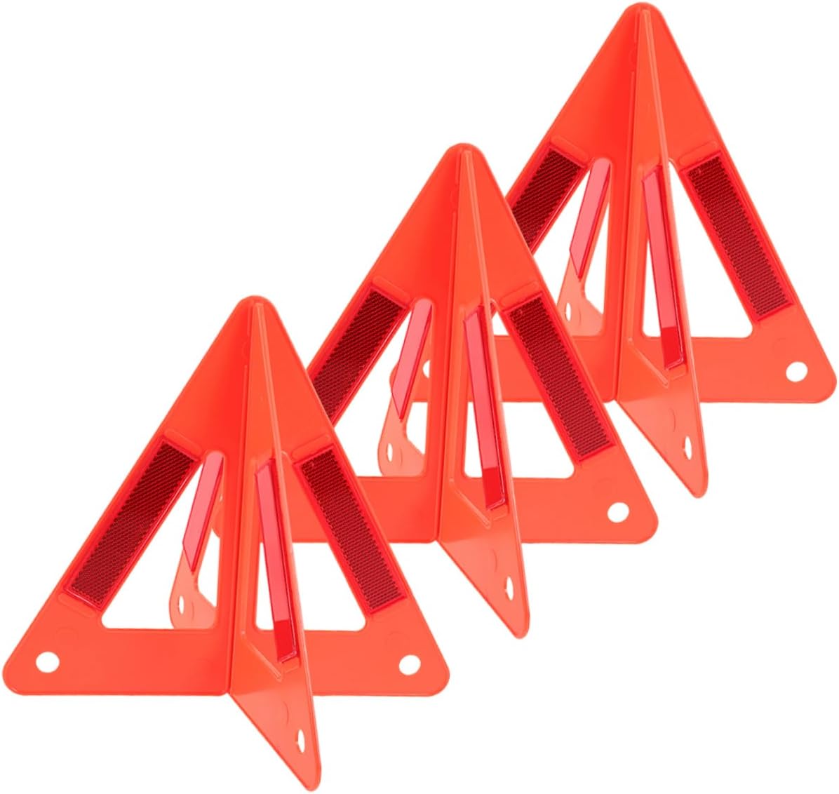 3pcs Foldable Safety Triangle Warning Sign Roadside Emergency Reflective Triangles Car Breakdown Safety