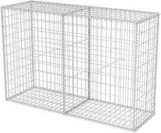 vidaXL Gabion 150 x 50 x 100 cm Stone Basket Wire Basket Stone Gabions Gabions Wall