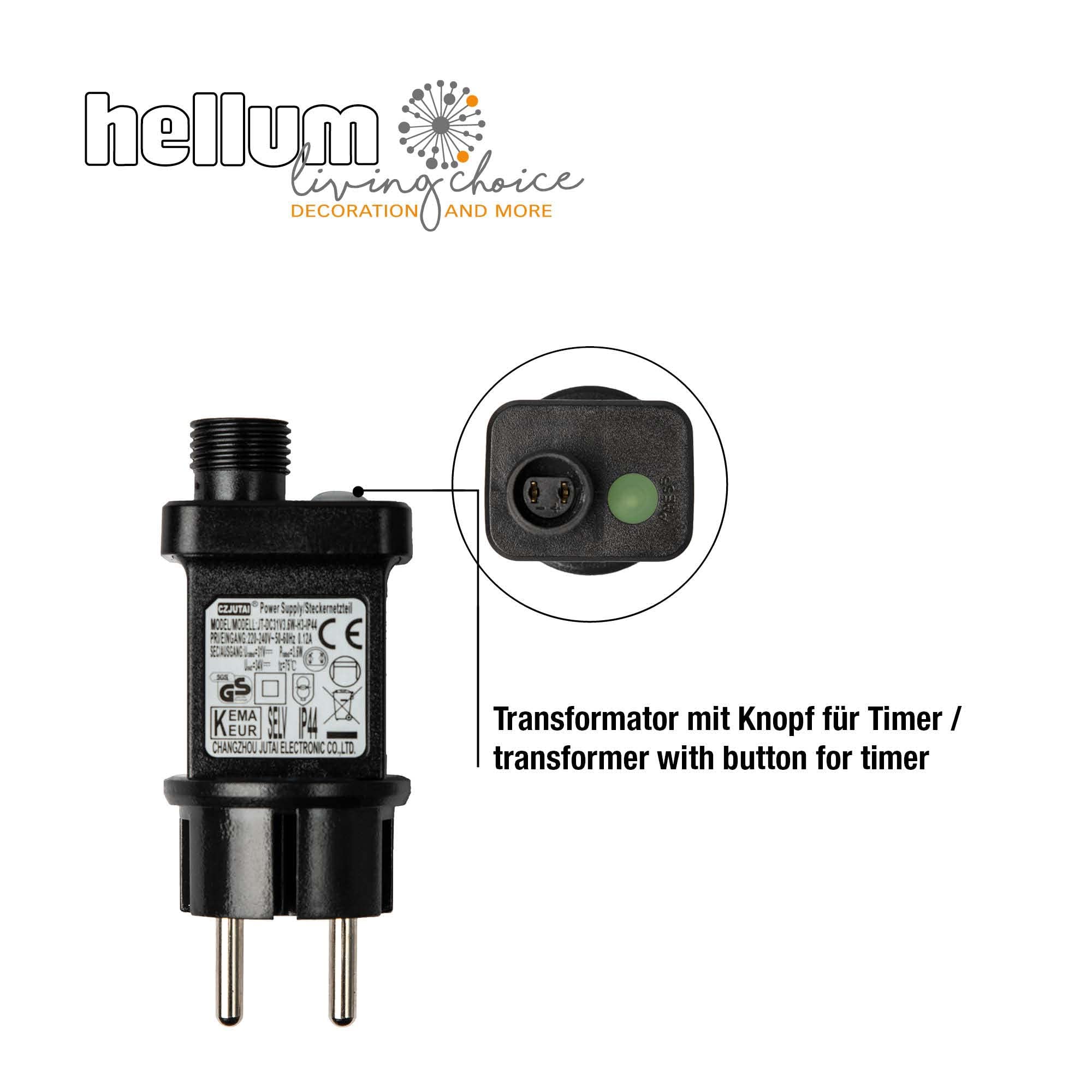 hellum LED Weihnachtsstern außen Timer & Trafo, 90 LED warmweiß, 50x59cm | Weihnachtsdeko outdoor aus schwarzem Metall, 2D/3D wählbar, Weihnachtsbeleuchtung außen, für Garten, Terrasse <59lm 578355