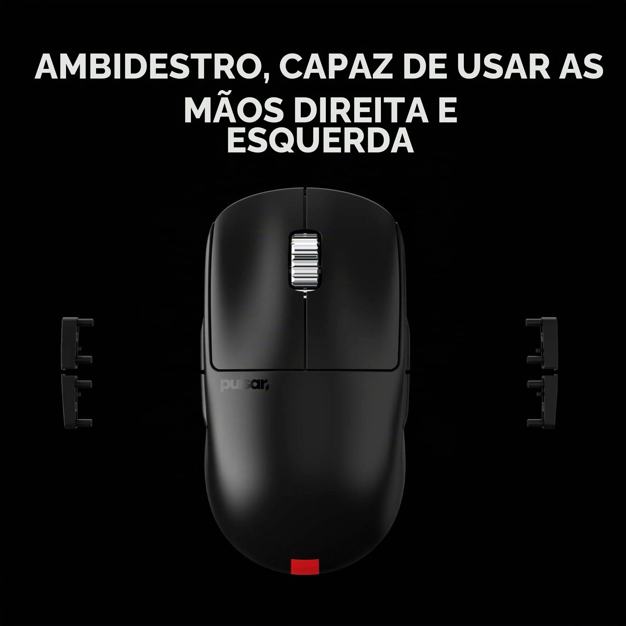 Pulsar Gaming Gears Mouse para jogos sem fio X2A ES, médio, preto
