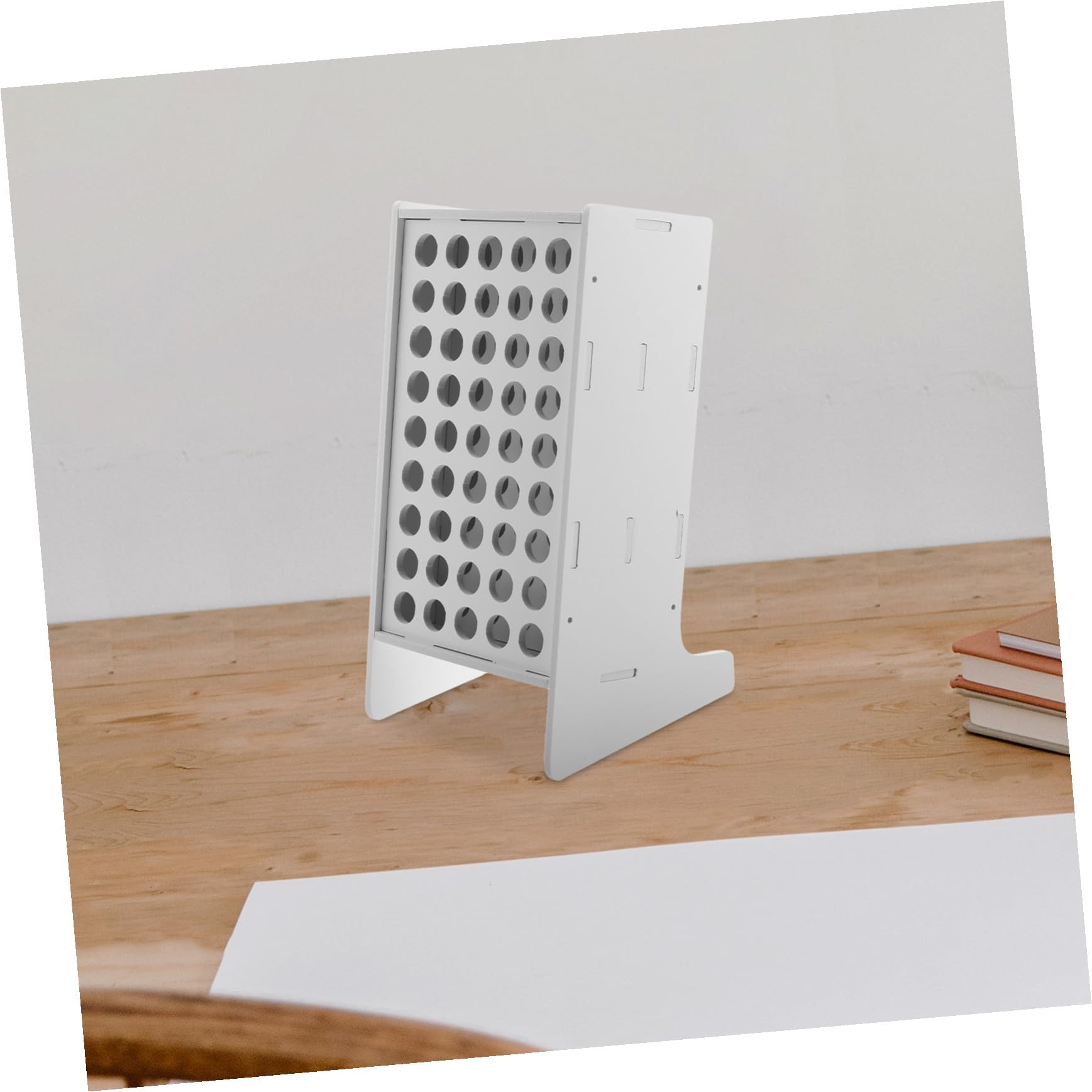 WOONEKY Organizer Facile da Pulire in Plastica 45 Fori Portapenne e Design Inclinato per Festa Scuola Decor e Uso Domestico e Scolastico