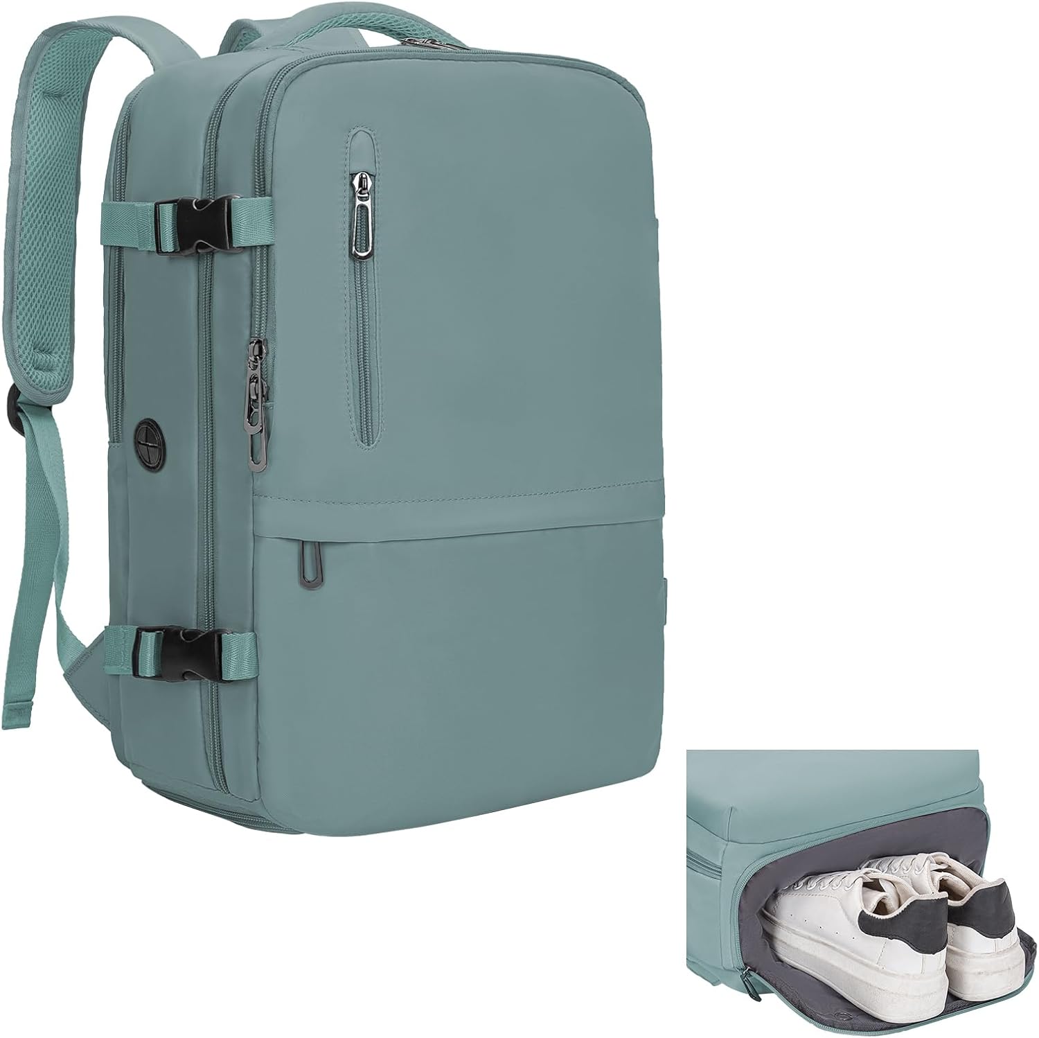 Xkdoai Easyjet Cabin Luggage 45 x 36 x 20 cm, Waterproof Cabin Bags with Chest Button and Shoe Pockets