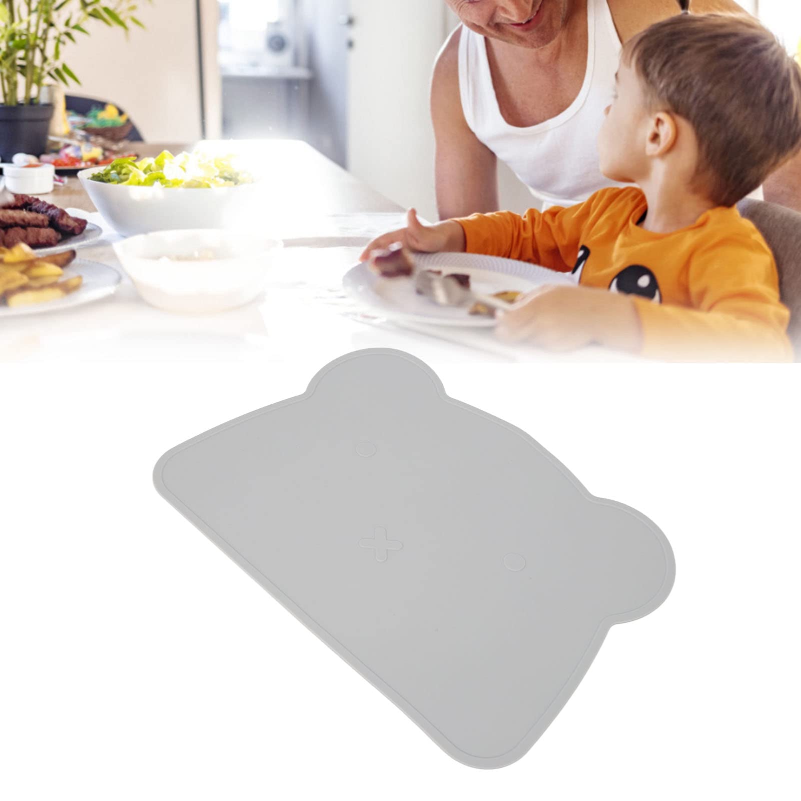 Tovaglietta Da Tavolo In Silicone Per Bambini, 38x34,5 Cm, Antiscivolo E Termica, Impermeabile E Lavabile In Lavastoviglie