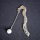 Luminous Bookmark Retro Feather Metal Bookmark, Glow in The Dark Bookmark, Ideal Gift for Reader, Te