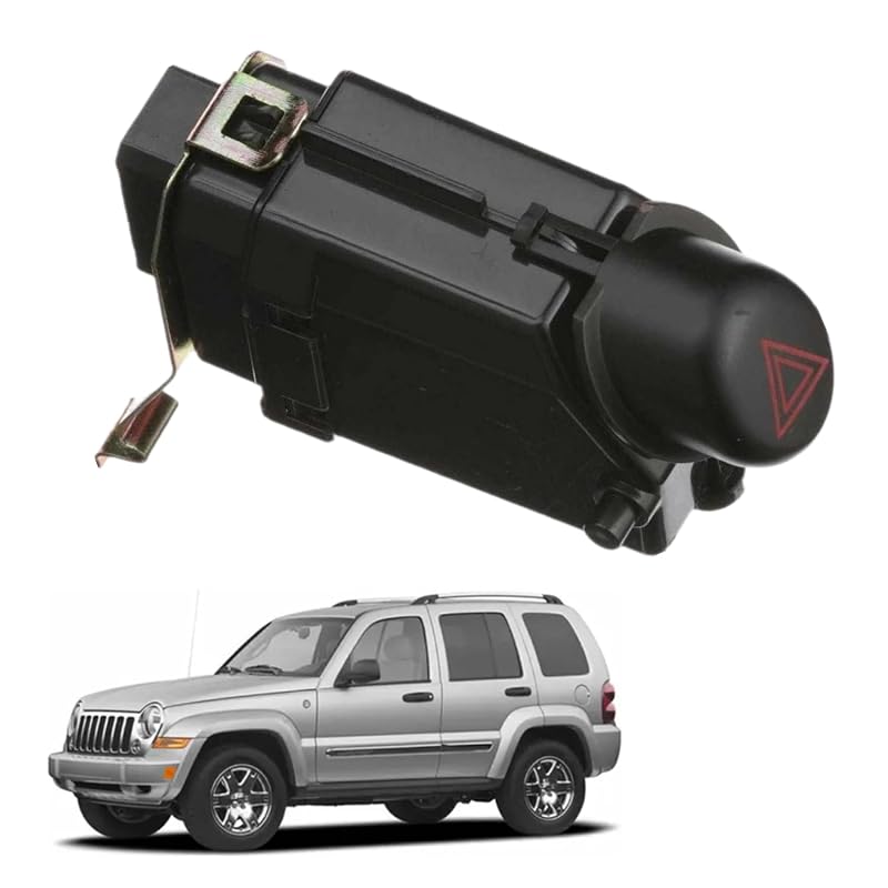 Interruptor do Pisca-alerta Jeep Liberty 2002 a 2007 56010158AC 56010158AD HZS149 – 1 unidade