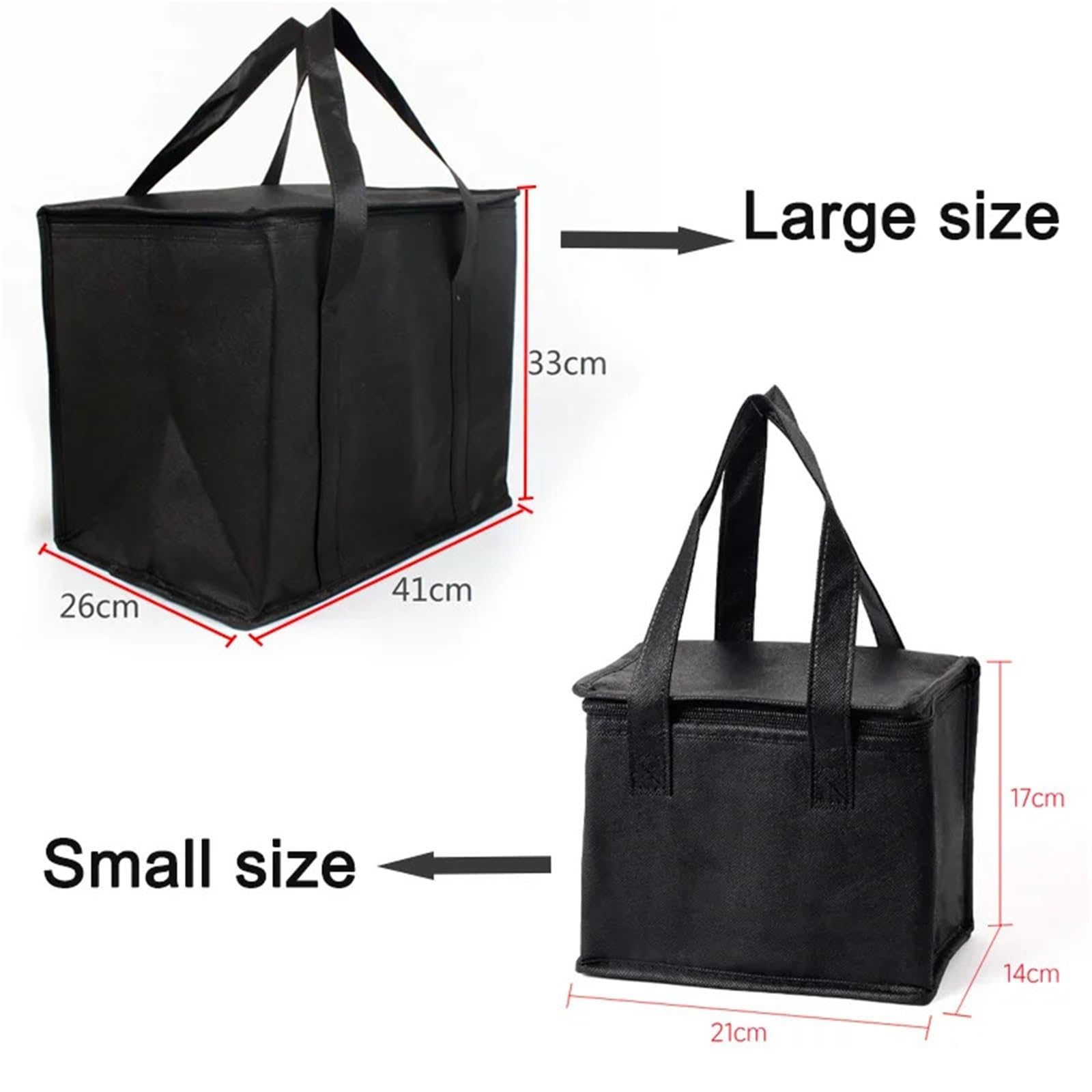 1 pz borsa termica pieghevole for la spesa riutilizzabile isolata for for catering e consegna for cibi caldi freddi, campeggio per Alimenti