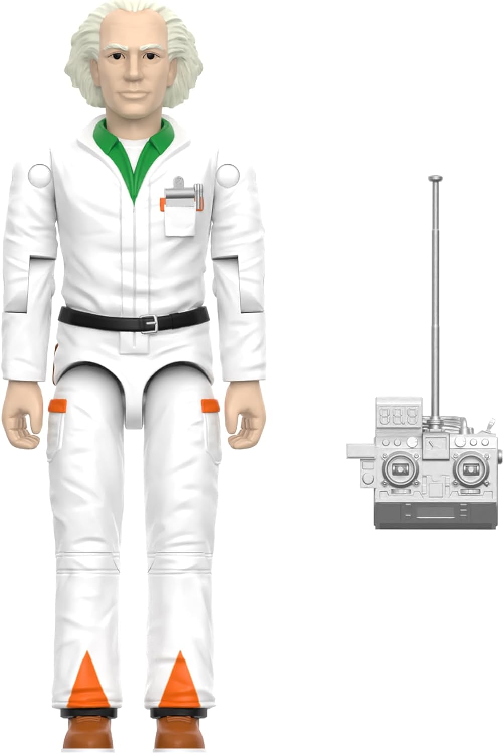 Super7 Reaction+ Back to the Future Doc Brown (1985) - 3.75" Back to the Future Action Figure with Accessories - Classic '80s Movie Collectibles and Retro Toys