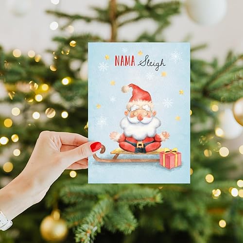 Miniatura 7 de Tree-Free Greetings - Tarjeta de felicitación de Navidad - Diseños artísticos - 1 tarjeta + sobre a juego - Hecho en Estados Unidos - Papel 100%