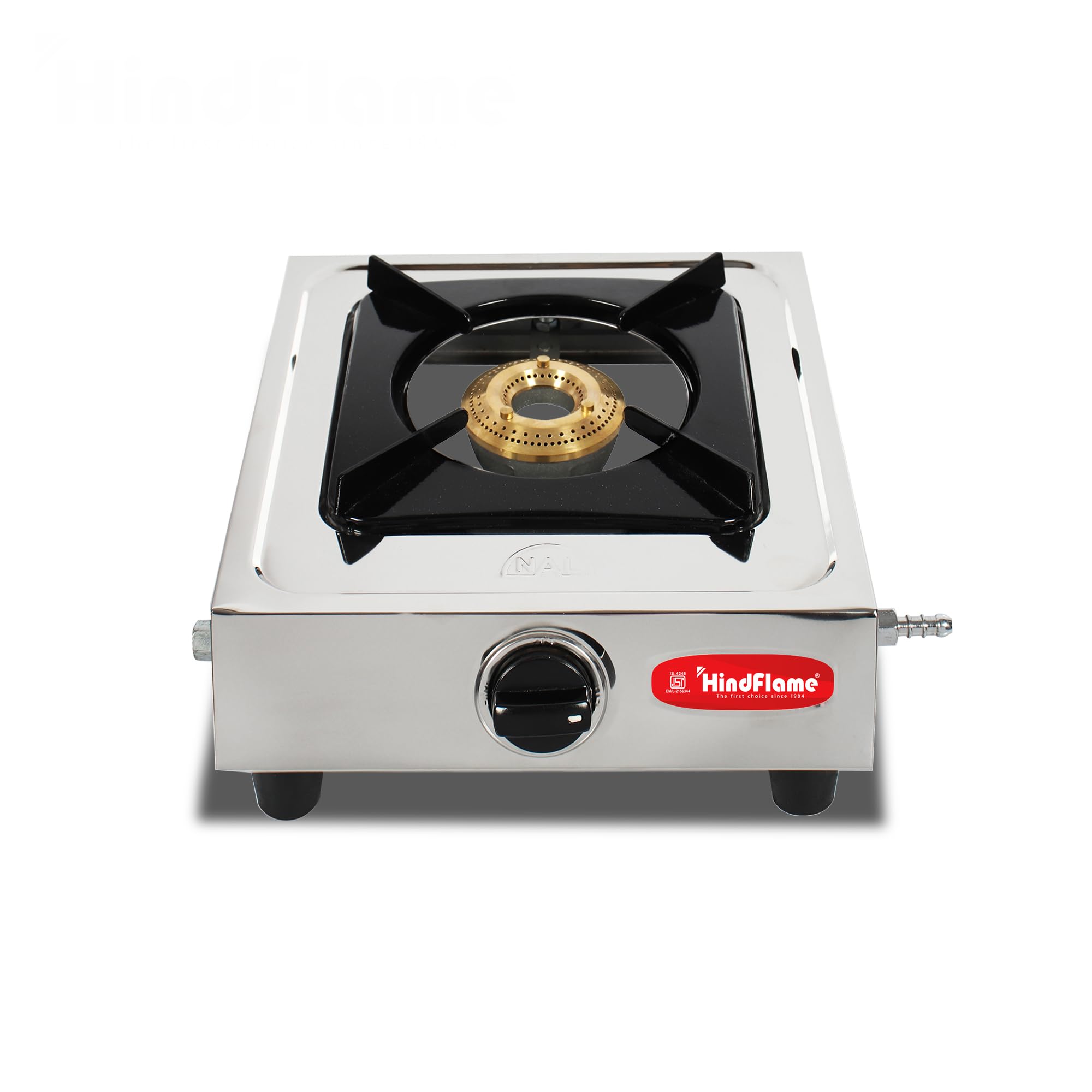 1 Burner Metro Series Stainless Steel Manual Gas Stove 1 Year Warranty (ISI Certified & BIS Approved) (1 Burner)