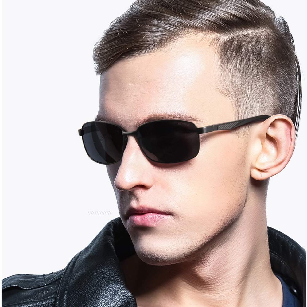 Sonnenbrille Männer, Fahrer Fahren Polarisierte Sonnenbrillen Herren Angeln Reiten Sonnenbrillen, Mehrfarbig Optional (Farbe : A)