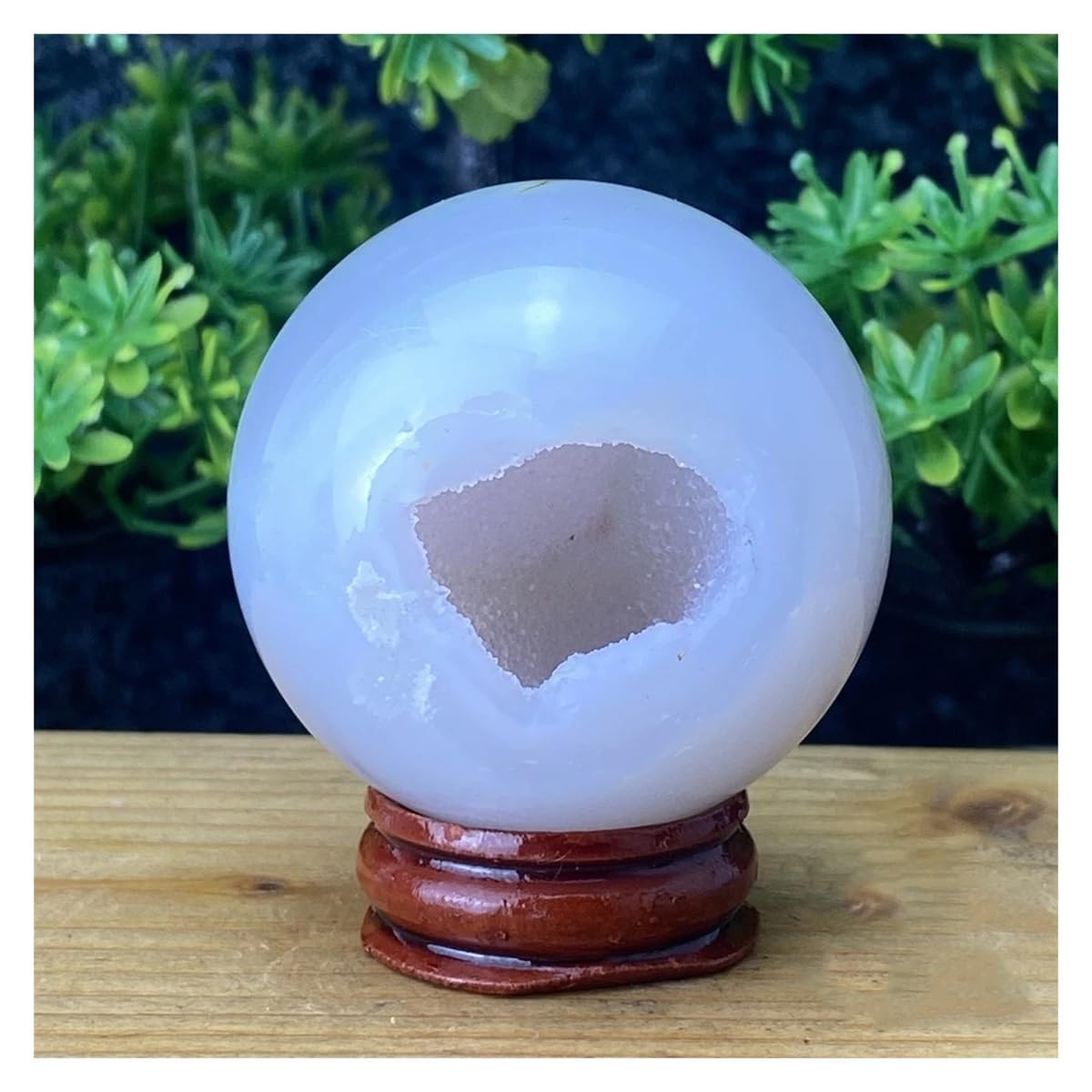 Bola de cristal de ágata natural y cuarzo para coleccionistas de minerales con soporte