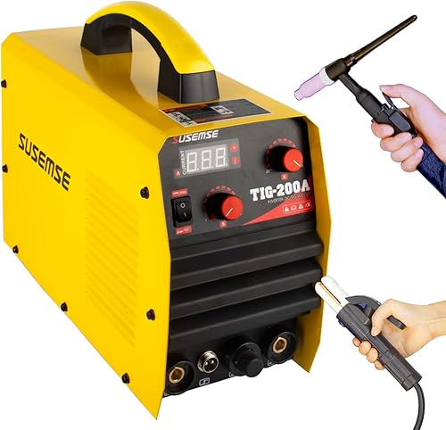TOSENBA TIG Soldador TigArcoStick Tig Máquina de soldadura 200Amp 110220V DC Inverter IGBT MMA Digital Display (110220V)