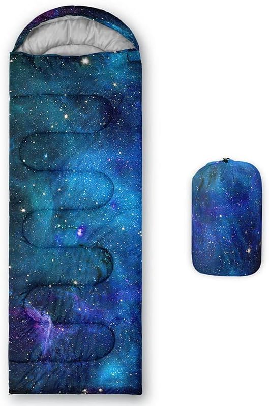 Saco de dormir para niños y adultos, patrón de piel de jirafa marrón, ligero, cálido, portátil, exterior, impermeable, resistente al frío, saco de