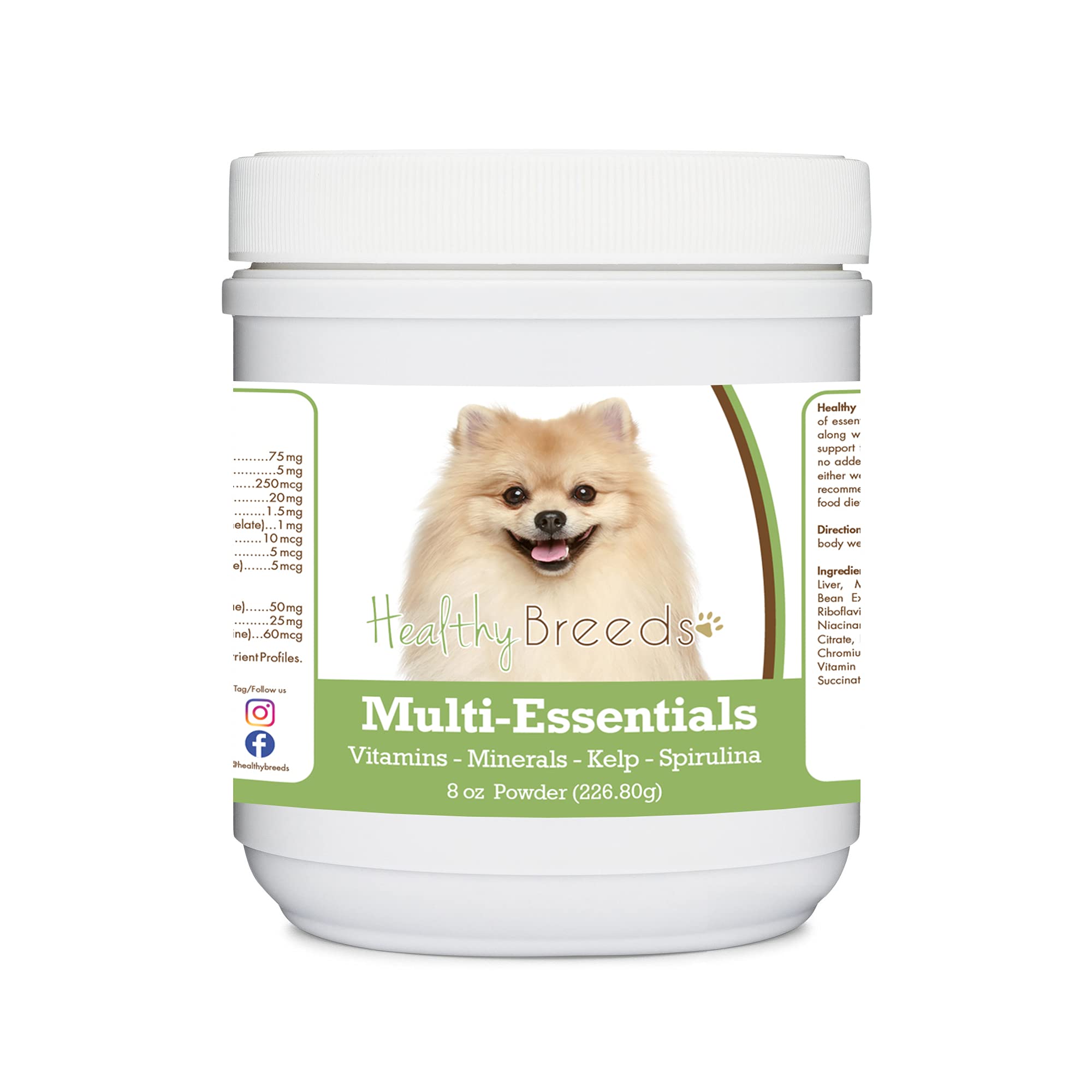 Healthy Breeds Pomeranian Multi-Essentials Powder for Dogs 8 oz