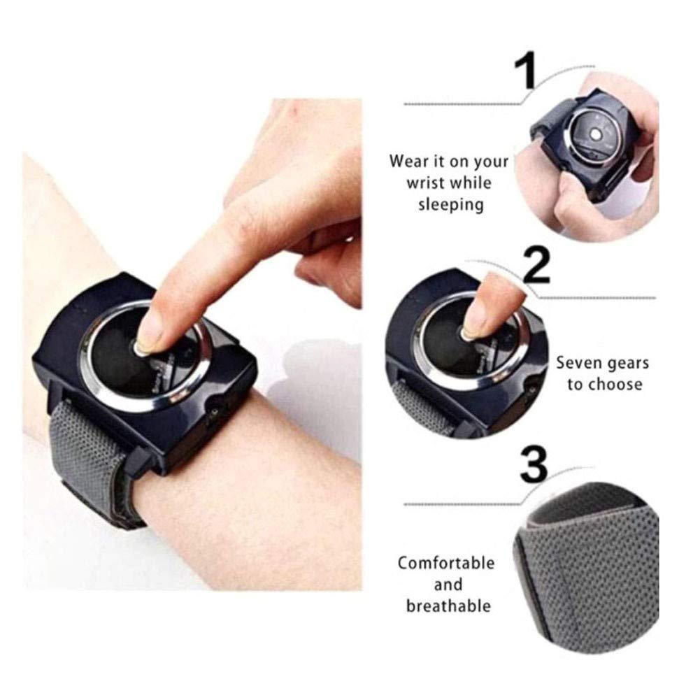 GJXJY Sleep Connection Anti-Schnarch Armband, Biosensor Infrarot Schnarch-Schlafmittel, Batteriebetriebenes Schnarch Gerät Armbanduhr für Männer und Frauen