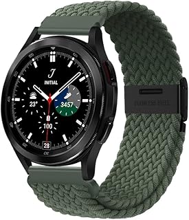 XMUXI Pulseiras 20mm compatível com Samsung Galaxy Watch 5 Pro/Galaxy Watch 6 Classic/Galaxy Watch 4,Huawei Watch GT 3 42mm,Amazfit GTS 4,Amazfit Bip Braided Elástico Bandas(sem relógio)