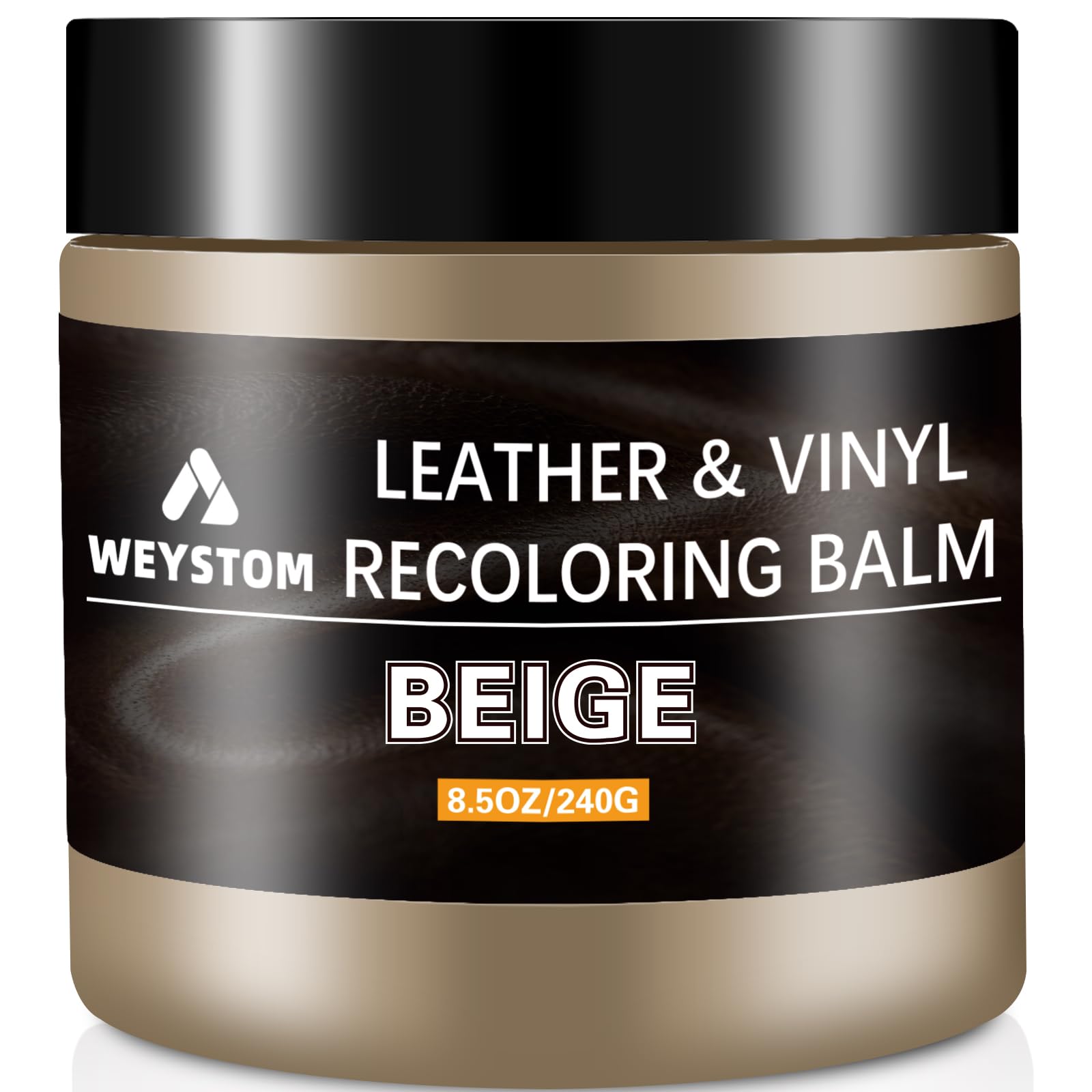 Leather Recoloring Balm - Leather Repair Kit for Furniture, Leather Dye, Recolor, Renew, Repair & Restore Aged, Faded, Cracked, Peeling and Scuffed Leather(Beige)