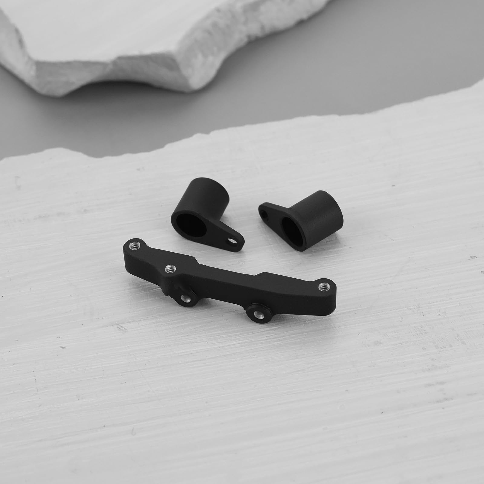 Crémaillère Direction LOSI Micro-B GPM Racing Aluminium 7075 Alloy Motor Plate For LOSI 1/24 Micro-B 2WD Buggy RTR-LOS00007 Upgrade Parts - Black Pièces Rechange Los-1761
