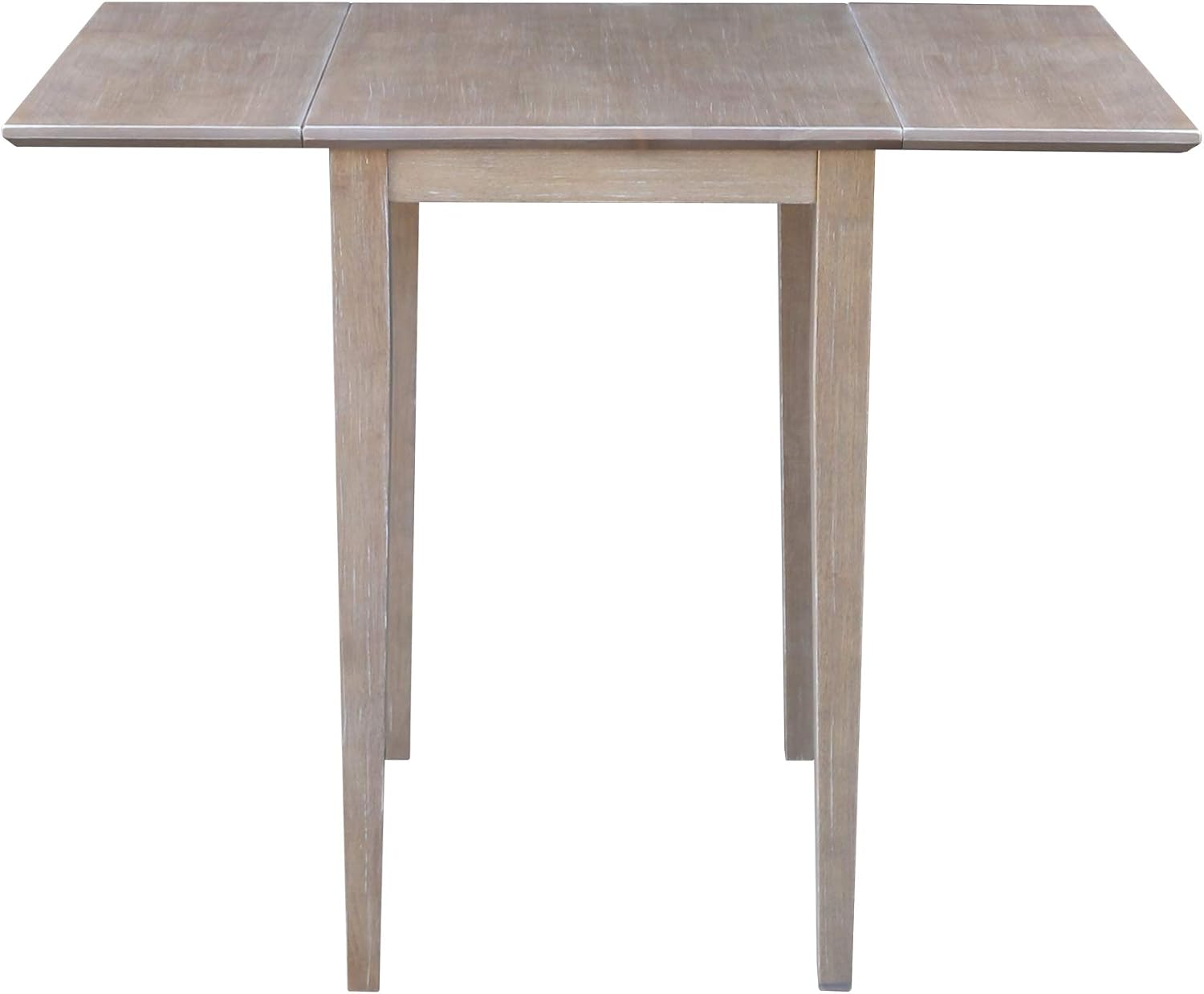 International Concepts Small Dropleaf Table, Washed Gray Taupe