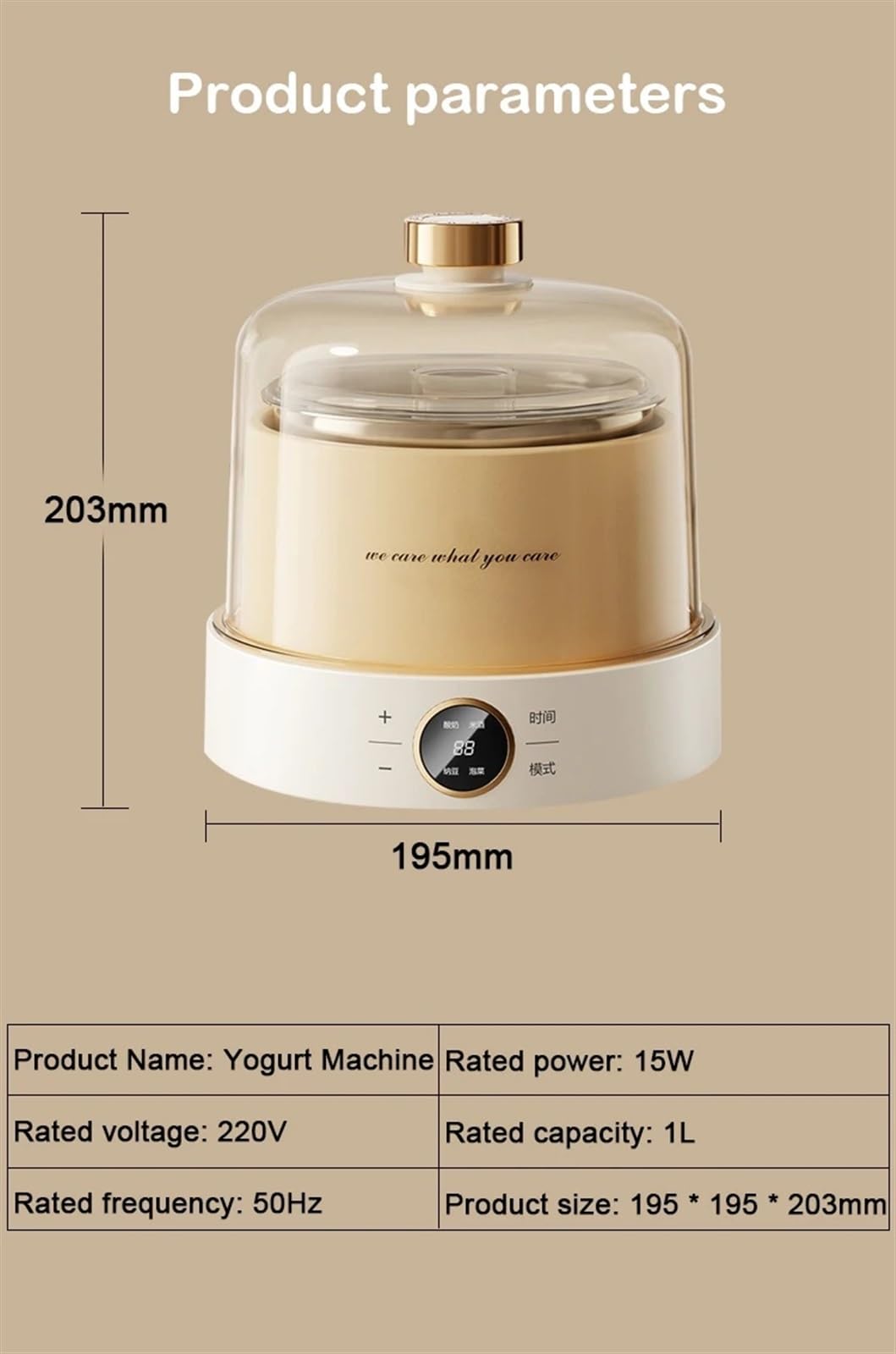 Mini Jogurt Maker, Cyfrowa Automatyczna Maszyna Do Jogurtu, 1L Maszyna Do Fermentacji Natto Z Timerem I Pokrywą, Stała Temperatura Ogrzewania, Domowe Narzędzia Do Jogurtu DIY Fermentator Wina Ryżowego