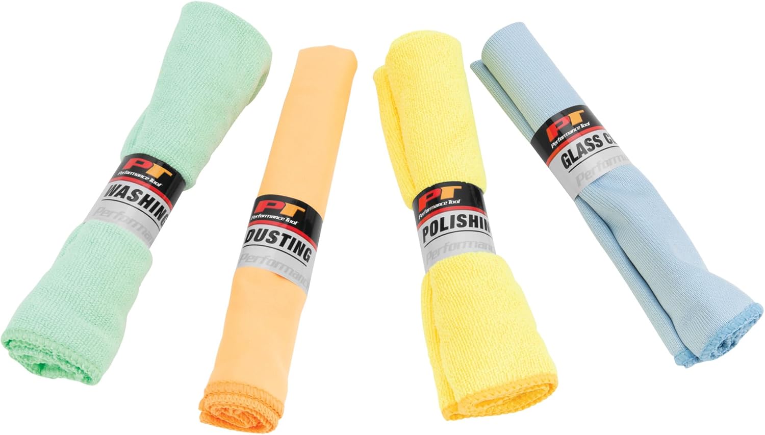 Performance Tool W1474 Microfiber Towels - Super Absorbent and Lint-Free Cleaning Cloths for Cars, Home, and More