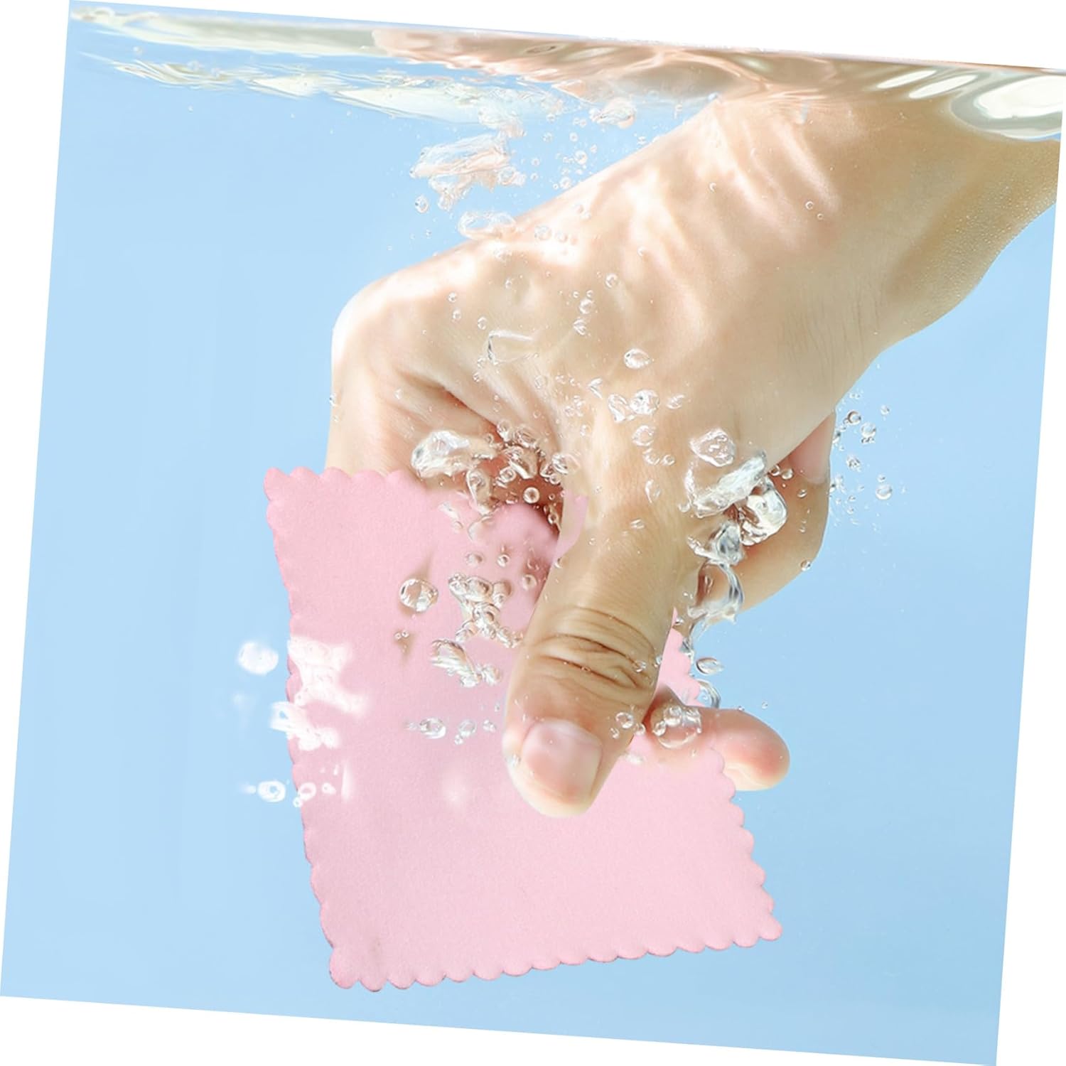 Veemoon 400pcs Microfiber Jewelry Cleaning Cloths Pink Silver Polishing Rags for Jewelry Eyeglasses Screens Reusable Easy to Use