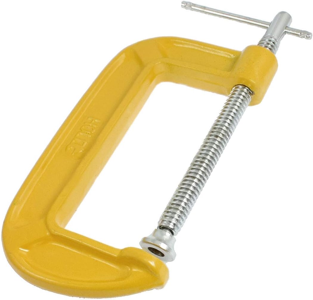 Sliding T Handle Carbon Steel 5" Max. Opening G Clamps Yellow (ff5bb7061d7875ac1905d10de17fb7cb)