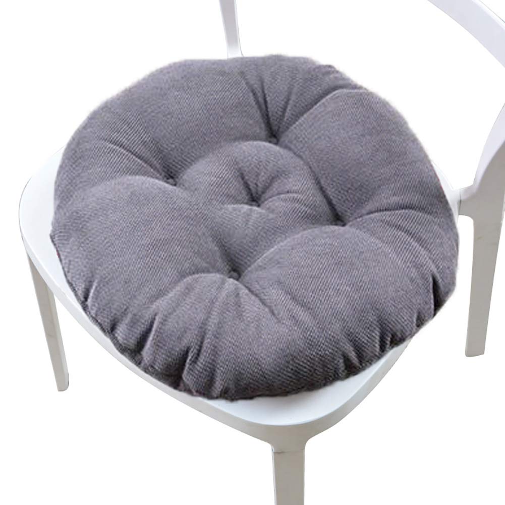 Coussin de chaise rond 38x38 cm épais et touffu pour bistro et salle à manger