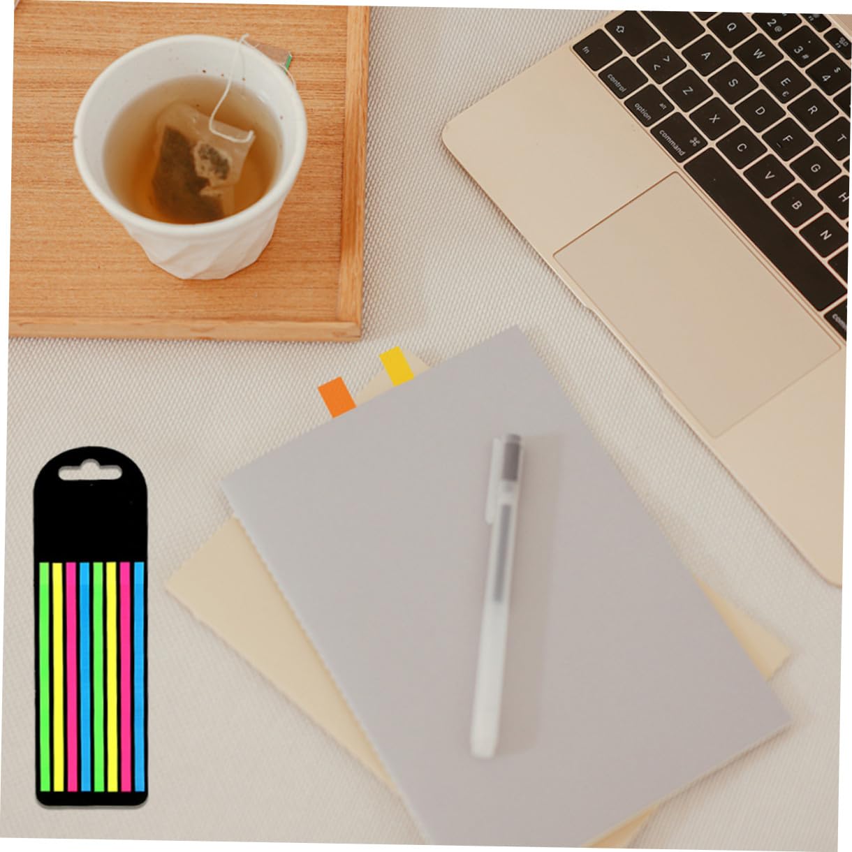 NUOBESTY 3 Ensembles Notes Surligneurs Rubans De Surligneur Bandes De Lecture Transparentes Surligneurs Couleurs Assorties Étiquettes Mobiles Pour Boîtes Onglets De Marqueur Pour 4 boîtes*3